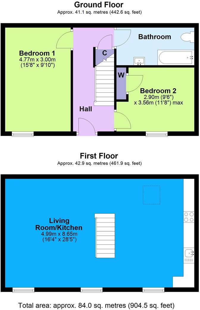 5 Swallowholm Cottages, Arkengarthdale, floorplan