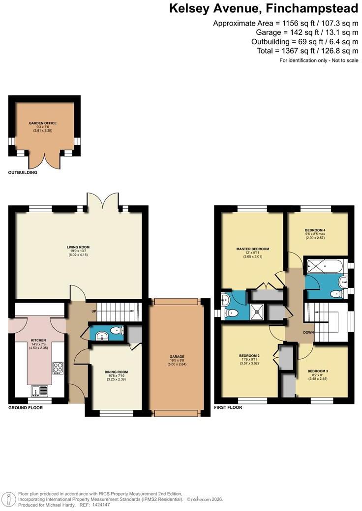 Kelsey Avenue,  Finchampstead, Berkshire, RG40 4TZ floorplan