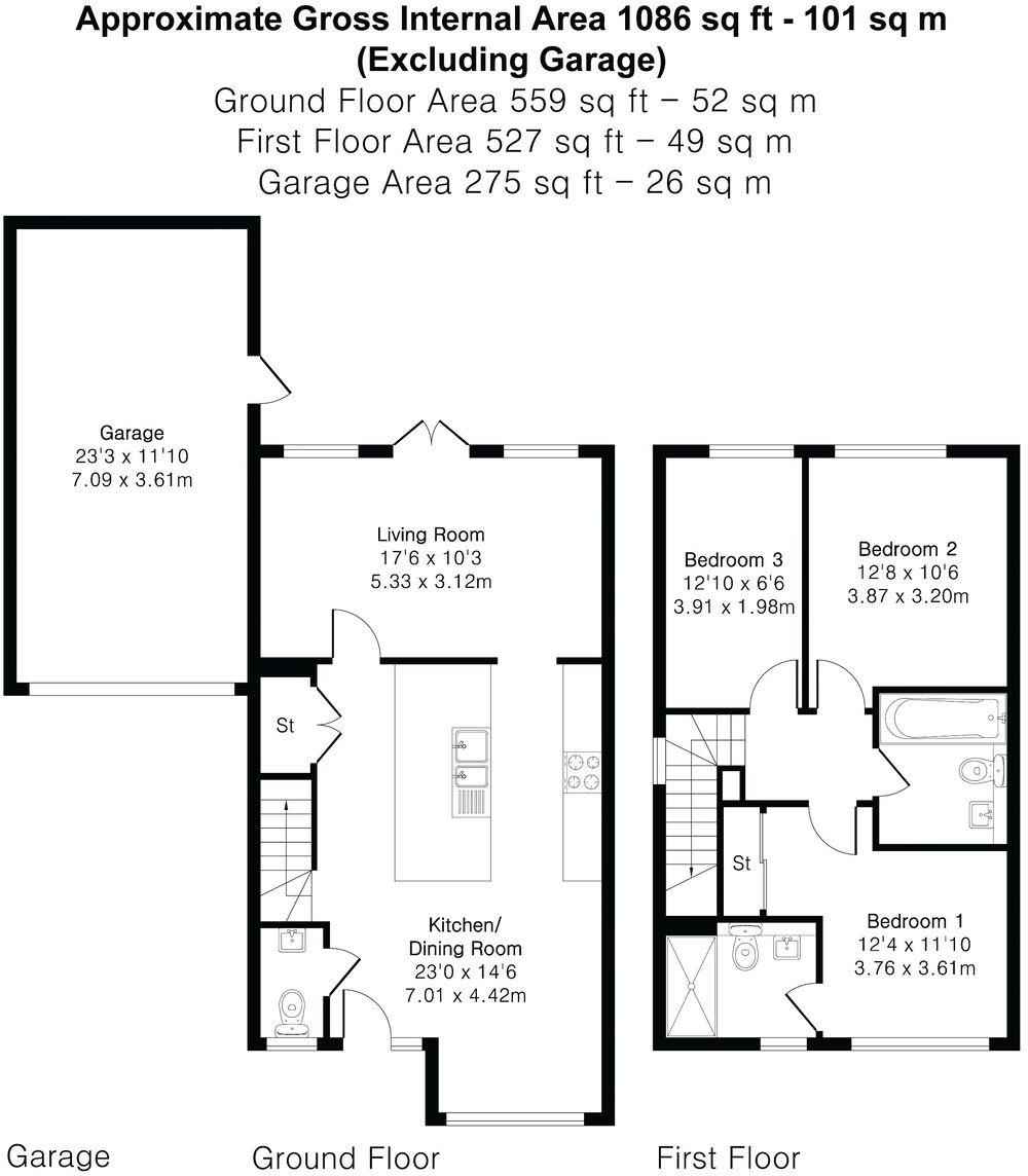 Rocket Road, Cranleigh, GU6 8HD floorplan