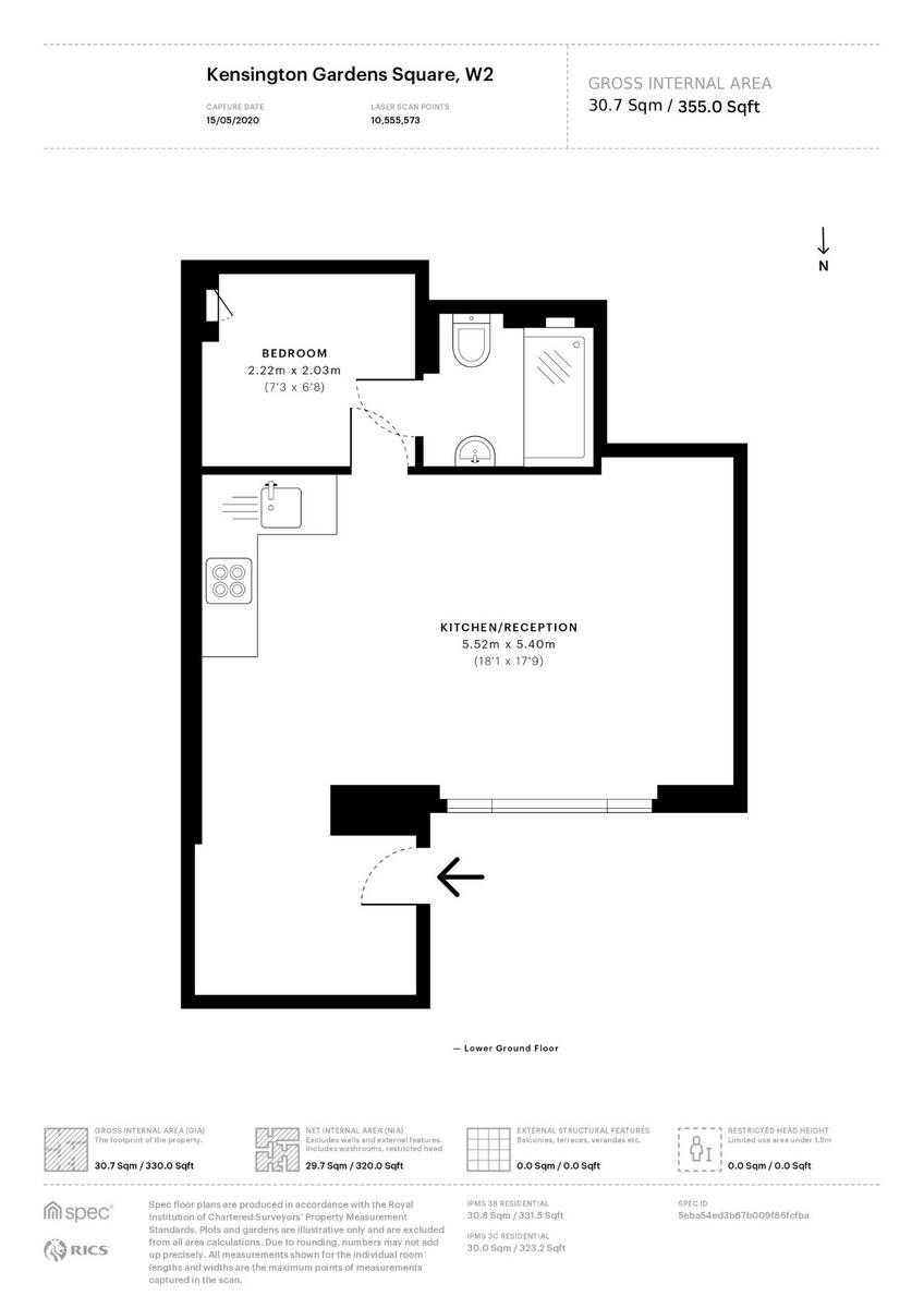 Kensington Gardens Square, London, W2 floorplan