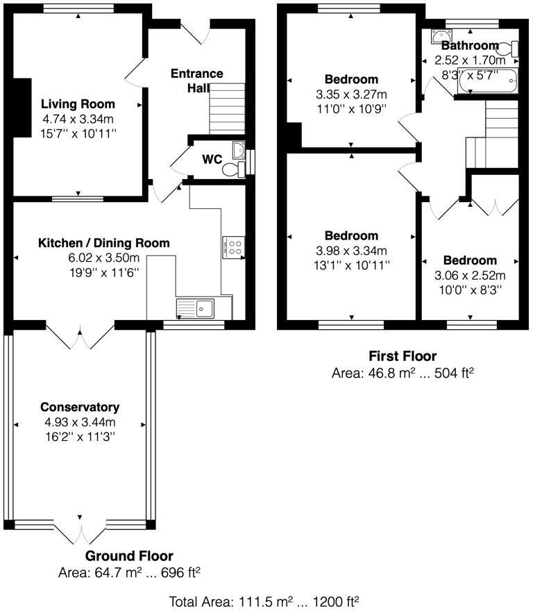 King George Vi Drive, Hove floorplan