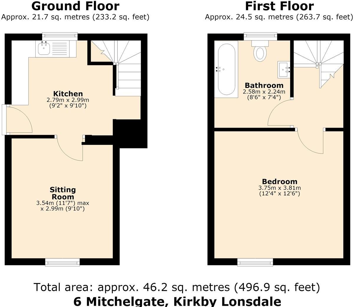6 Mitchelgate, Kirkby Lonsdale floorplan