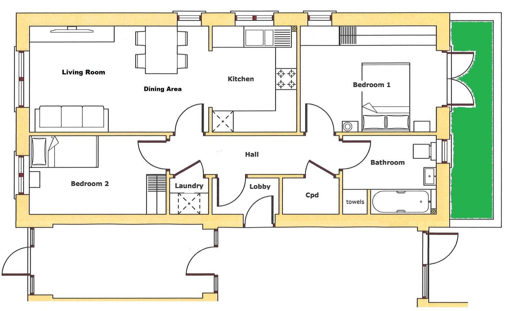 Cricketers Court, Victoria Road, Richmond floorplan