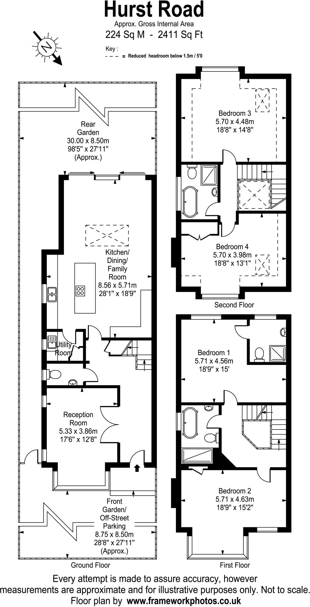 Hurst Road, East Molesey floorplan