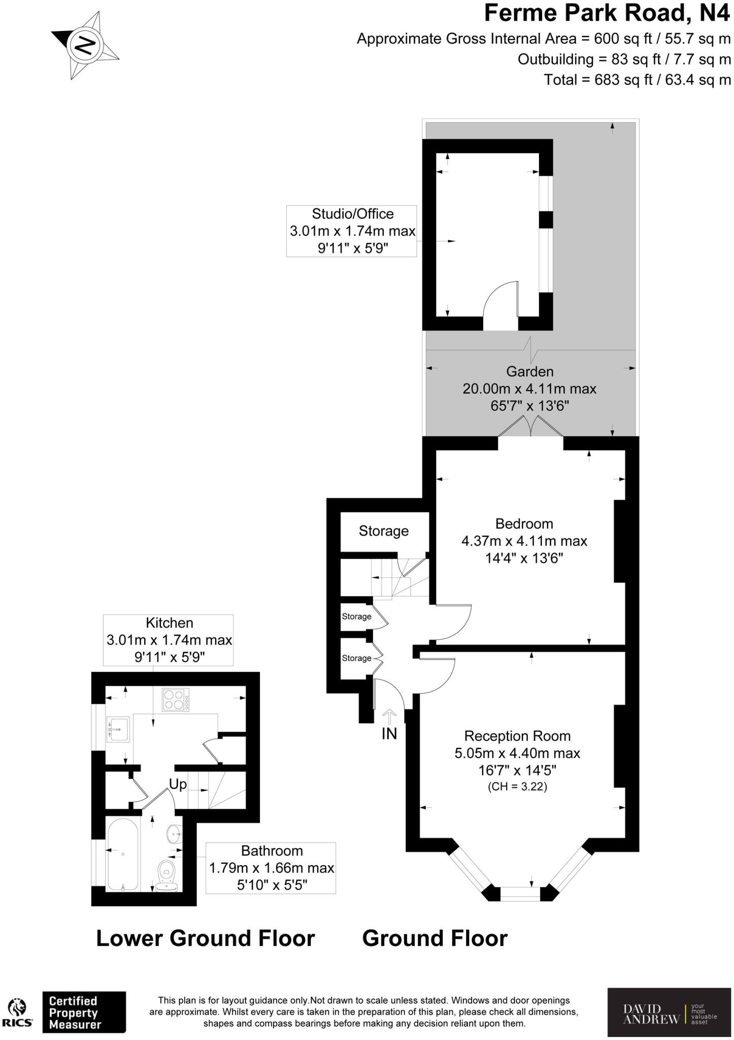 Ferme Park Road, London, N4 floorplan