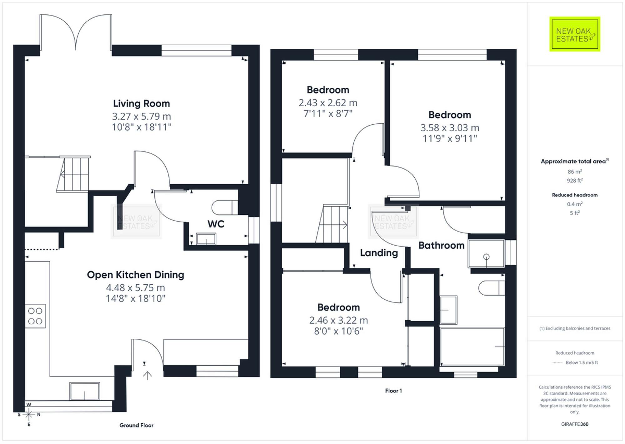 Worcester Close, Clay Cross, S45 floorplan