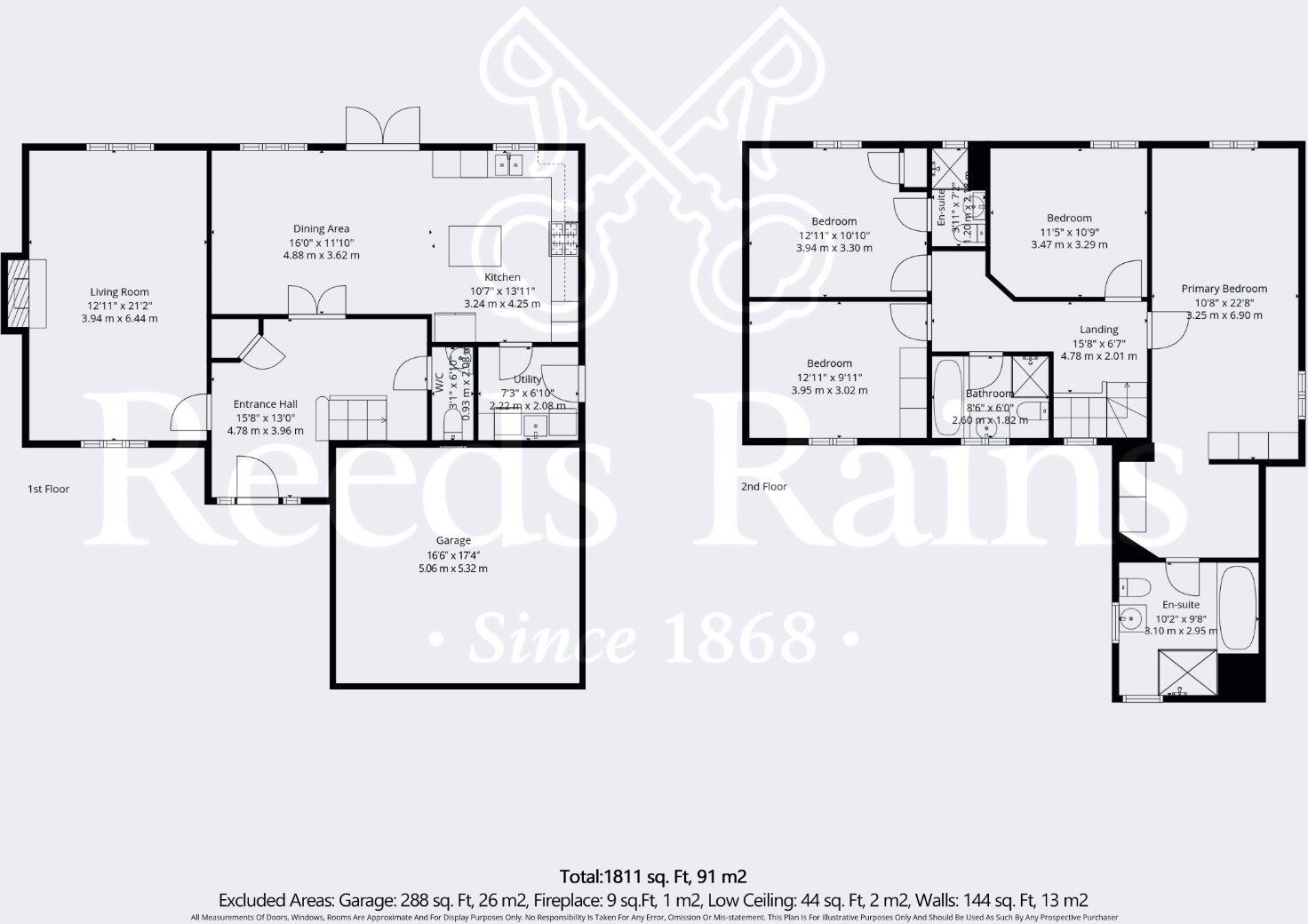 Hawkes Piece, Harvington, Evesham, Worcestershire, WR11 floorplan