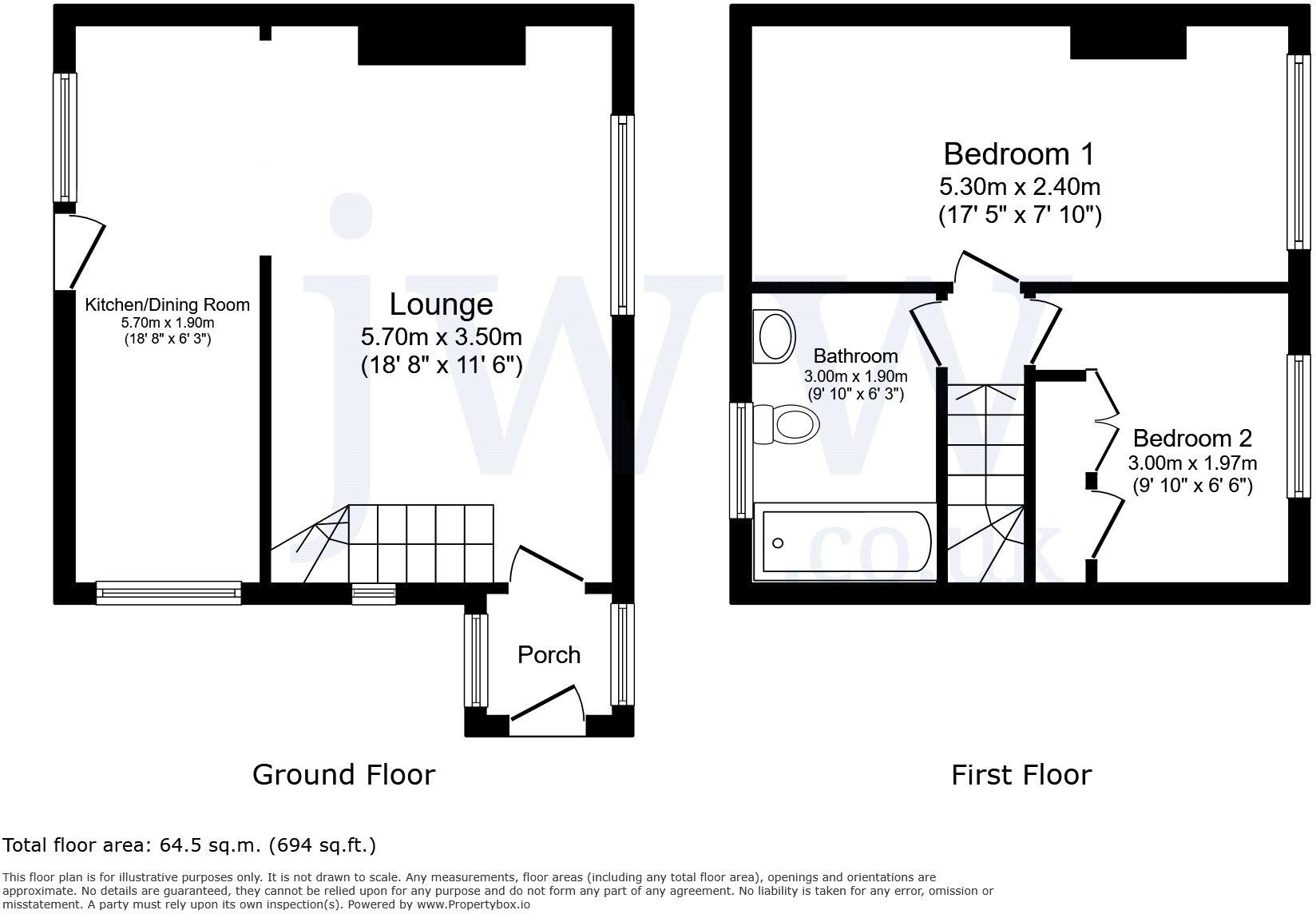 Braithwaite Street, Bishop Auckland, County Durham, DL14 floorplan