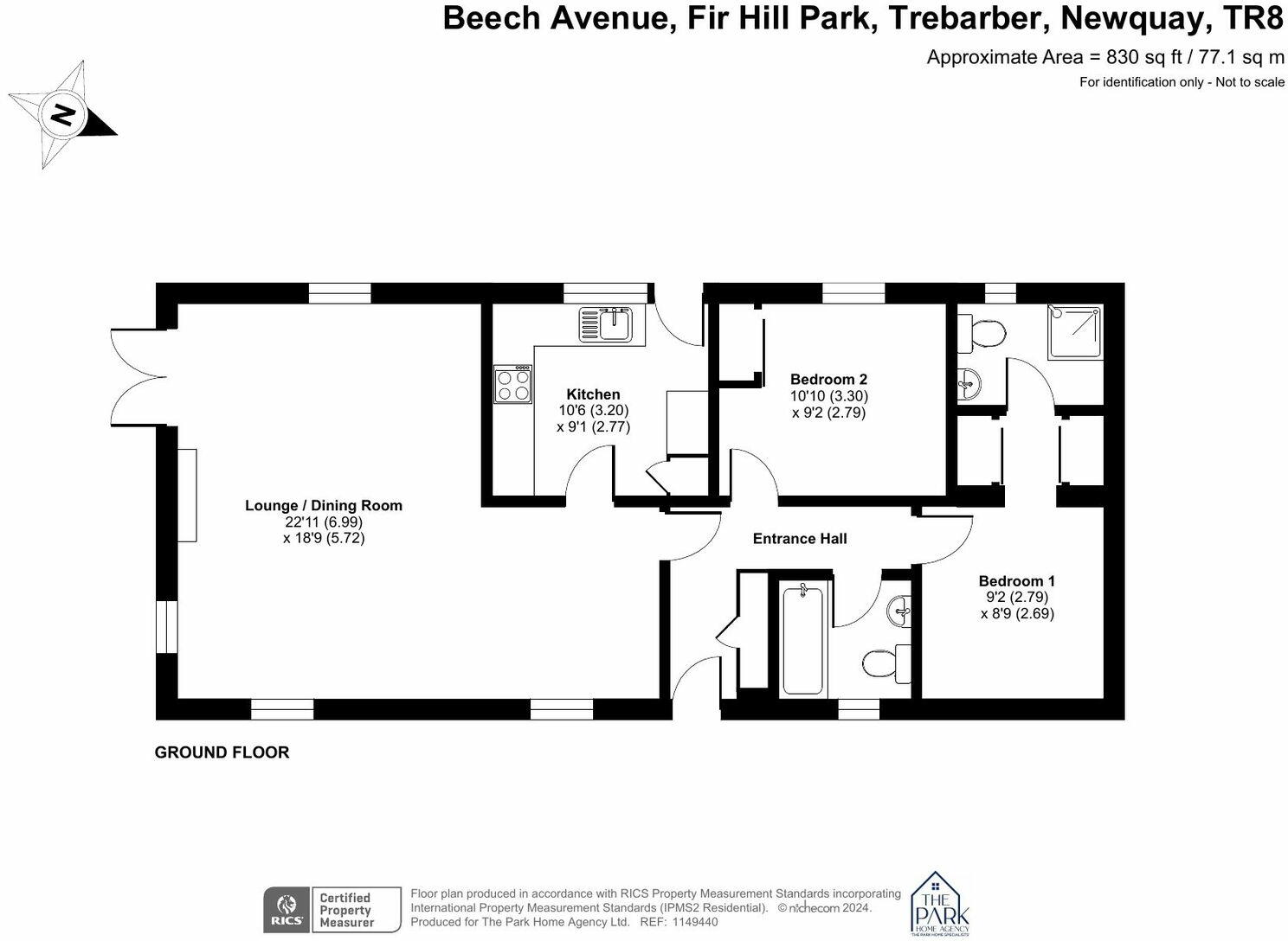 Near Newquay, Cornwall floorplan