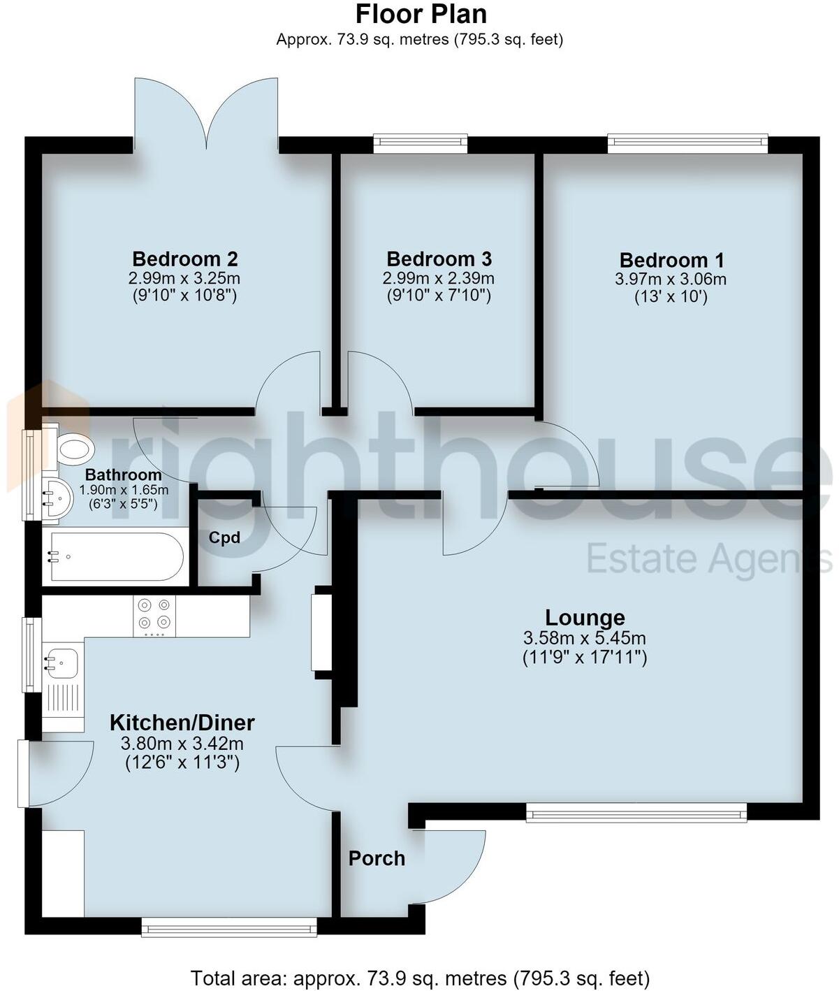 Wesley Road, Codsall, WV8 floorplan