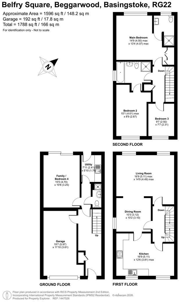 Belfry Square, Beggarwood, RG22 floorplan
