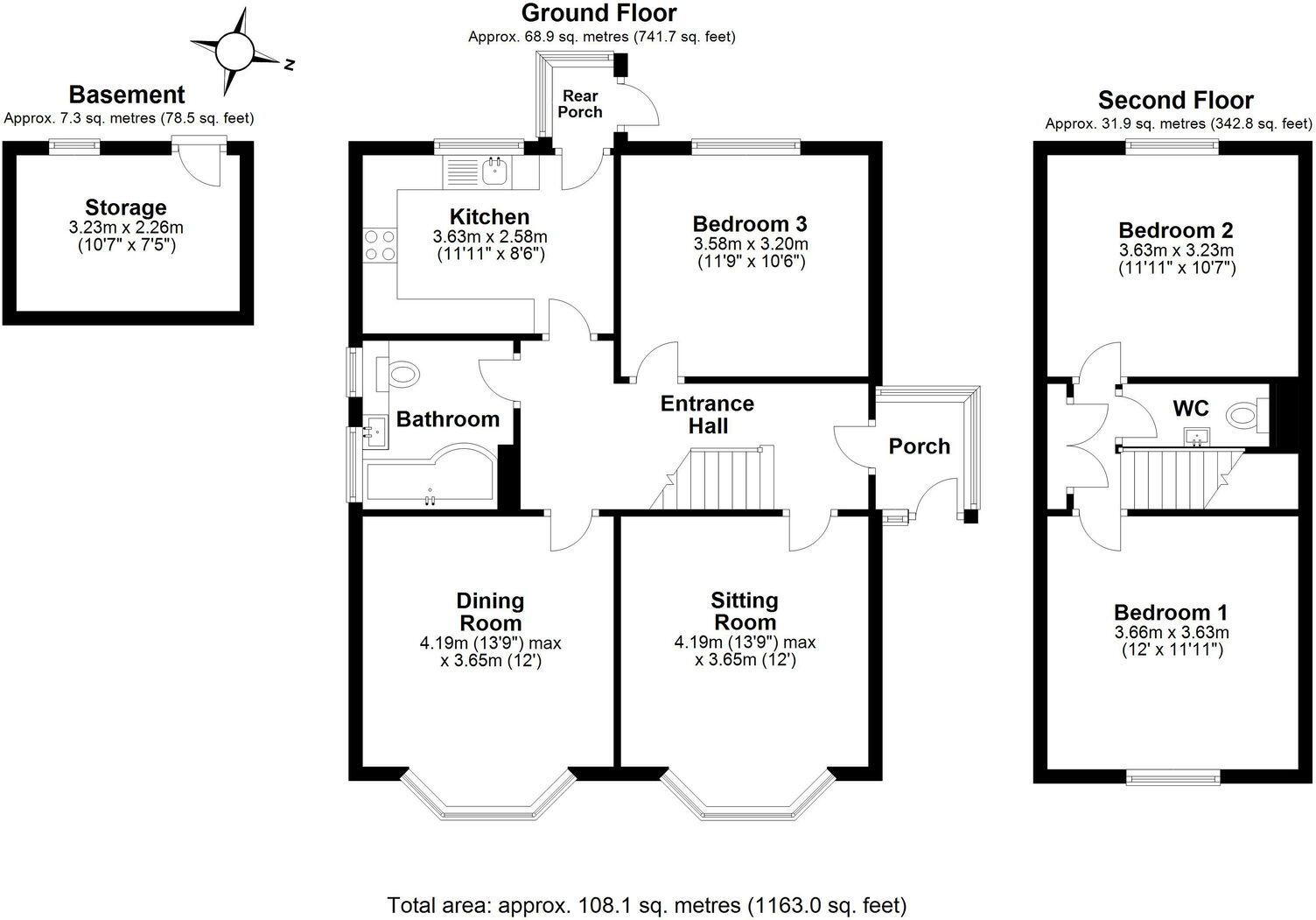 Osney Crescent, Paignton floorplan