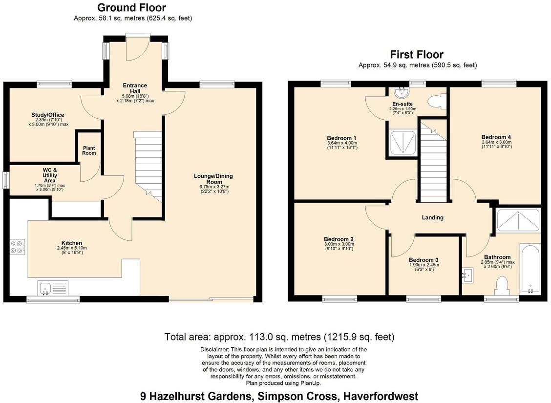 Hazelhurst Gardens, Simpson Cross, SA62 floorplan