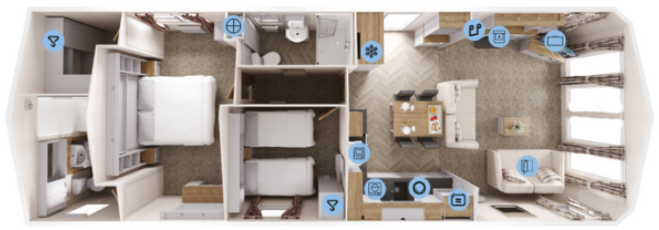 Rivulet Leisure Park, Low Road, Croft, Skegness, Lincolnshire, PE24 floorplan