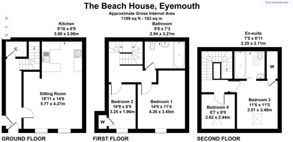 The Beach House, Market Place, Eyemouth, TD14 5HE floorplan