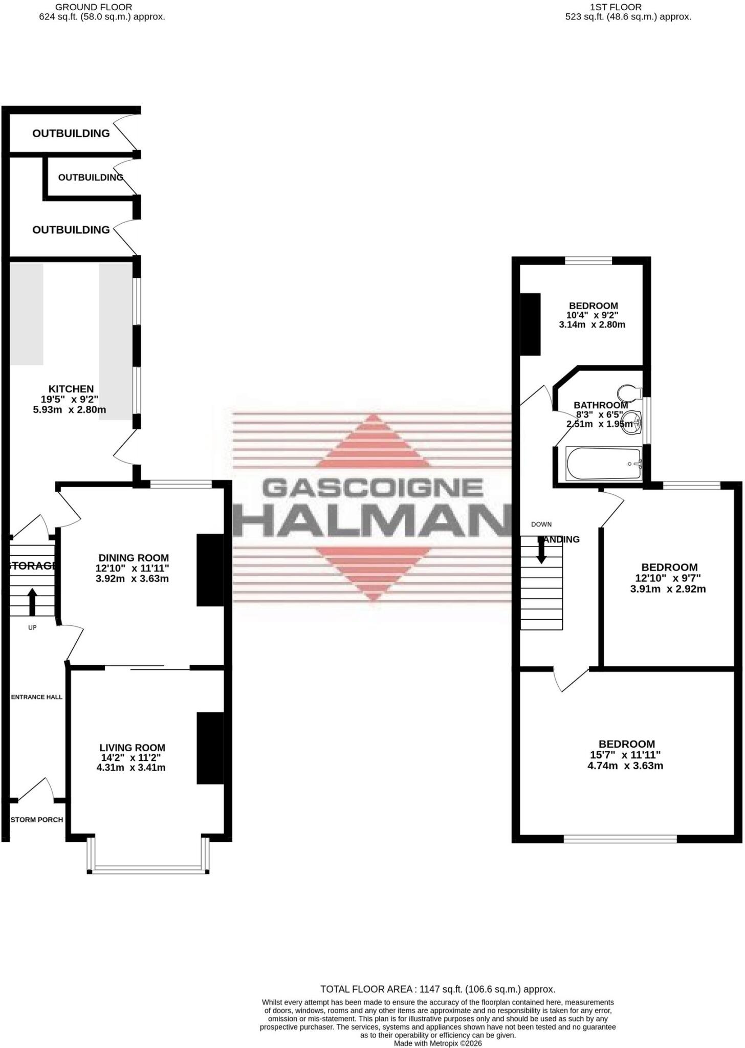 Haddon Grove, Sale, M33 floorplan