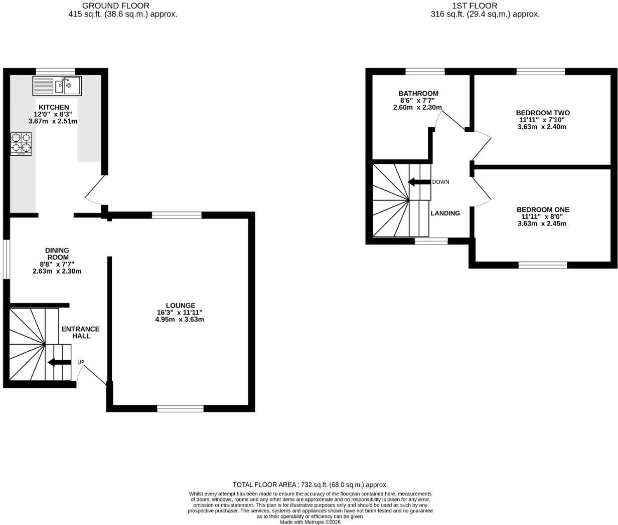 Moss Bank, Winsford floorplan