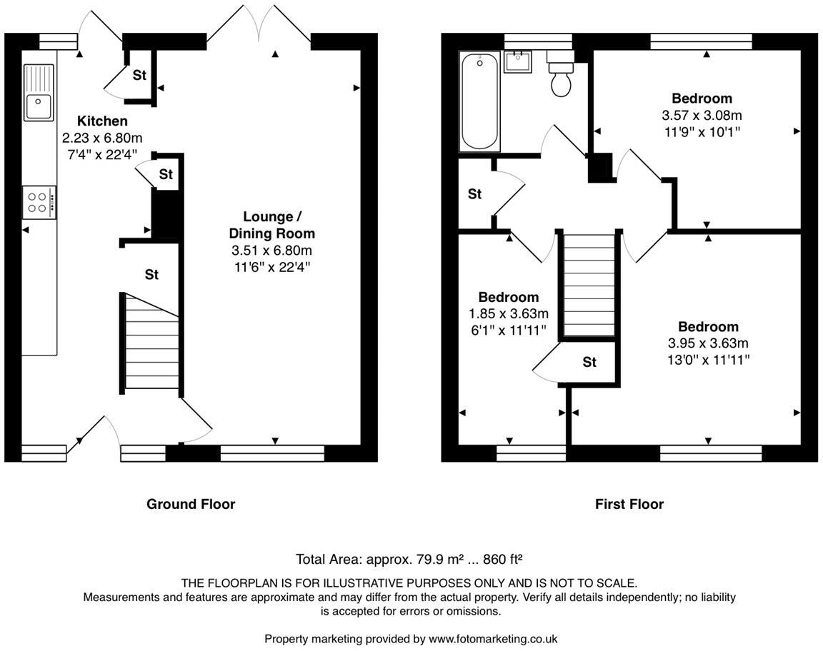 Tilbury Mead, Harlow floorplan