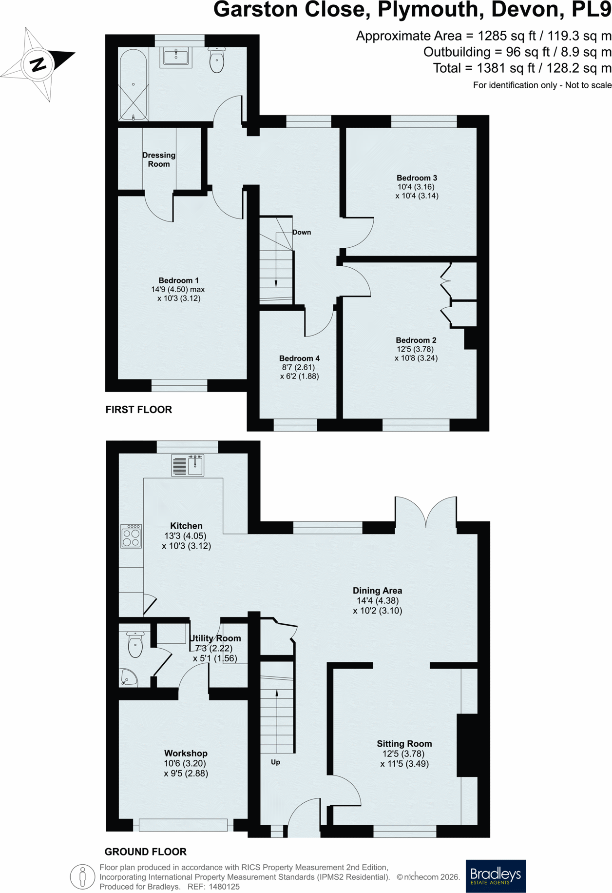 Garston Close, Plymouth, Devon floorplan