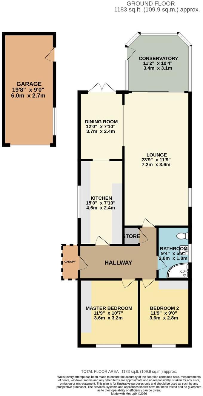 1 Kirklands, Harwood, Bolton, BL2 4LU floorplan