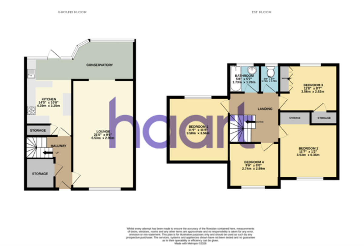 Hornbeams, Harlow floorplan