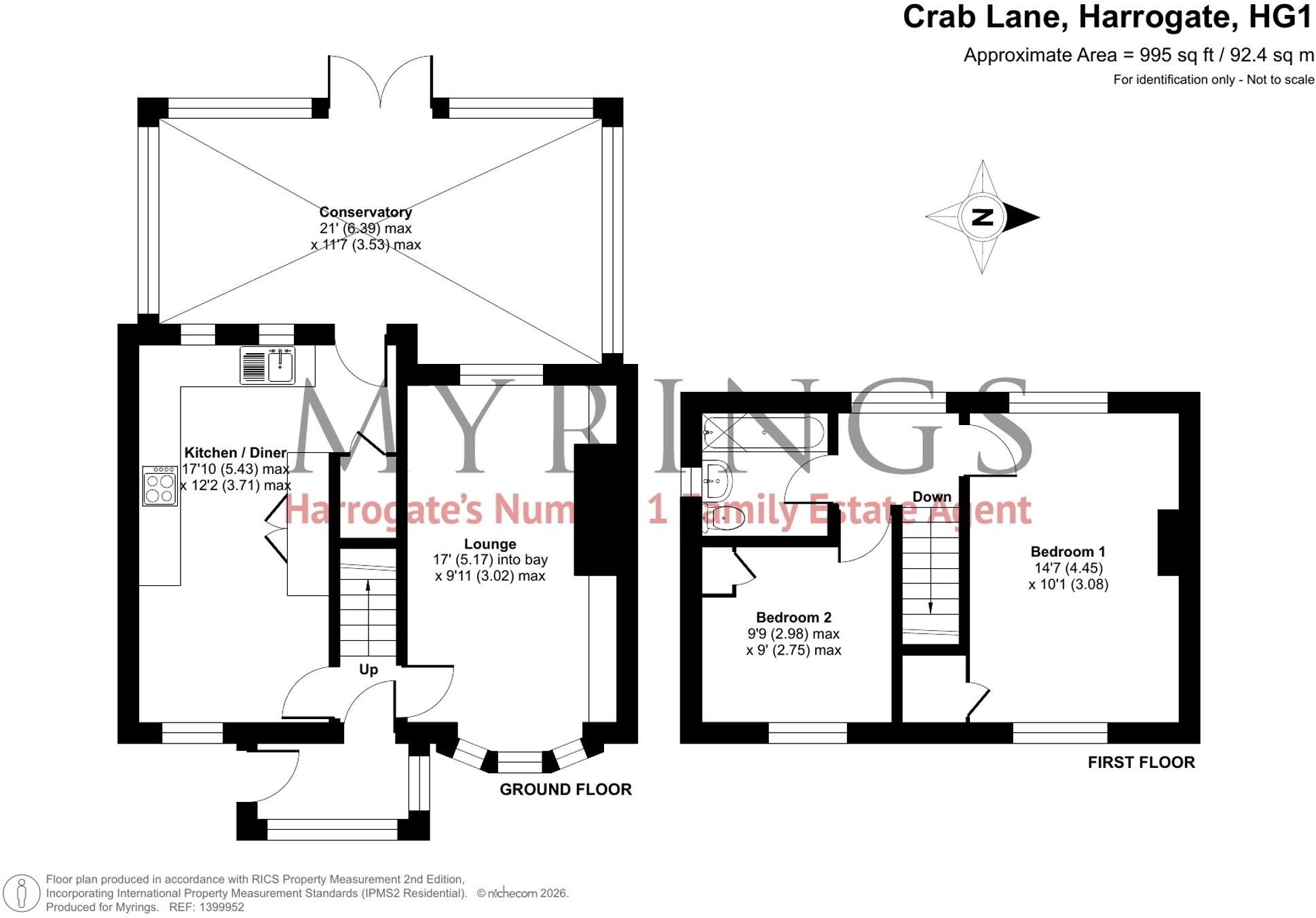 Crab Lane, Harrogate, HG1 floorplan