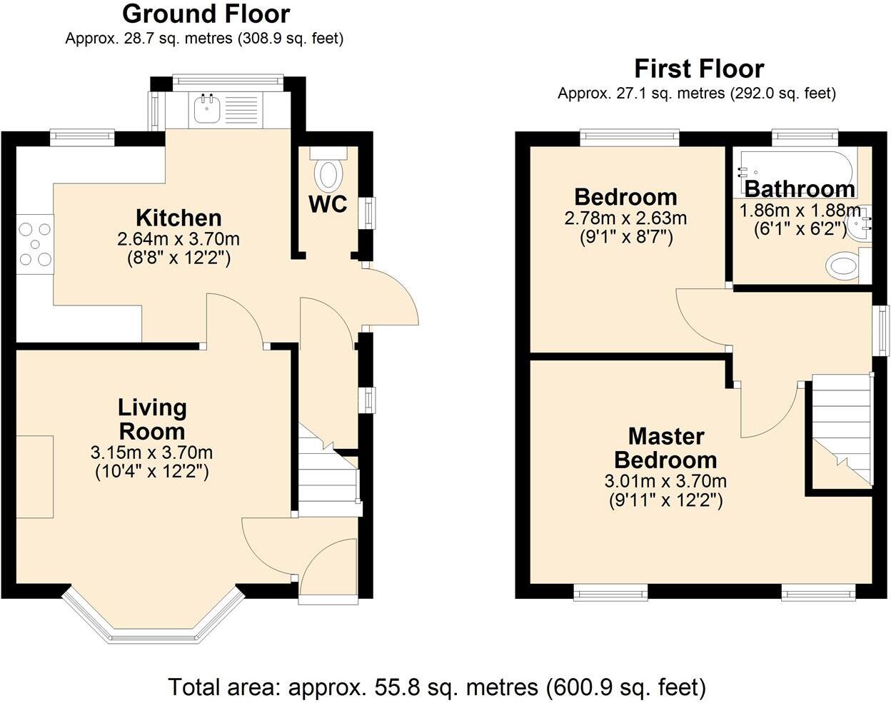 Oak Avenue, Hindley Green, Wigan floorplan