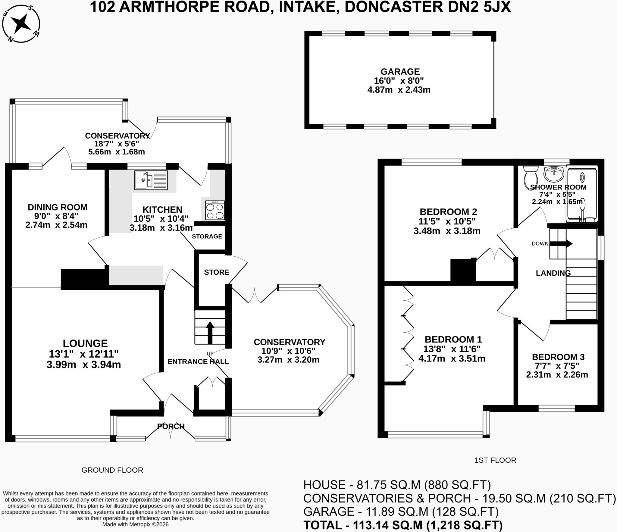 Armthorpe Road, Intake, Doncaster floorplan