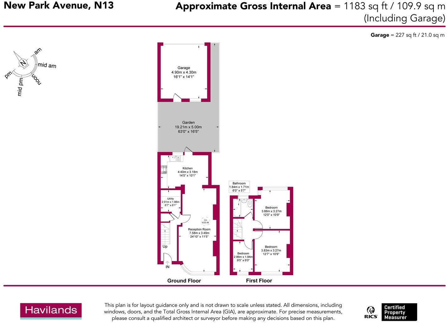 New Park Avenue, London floorplan