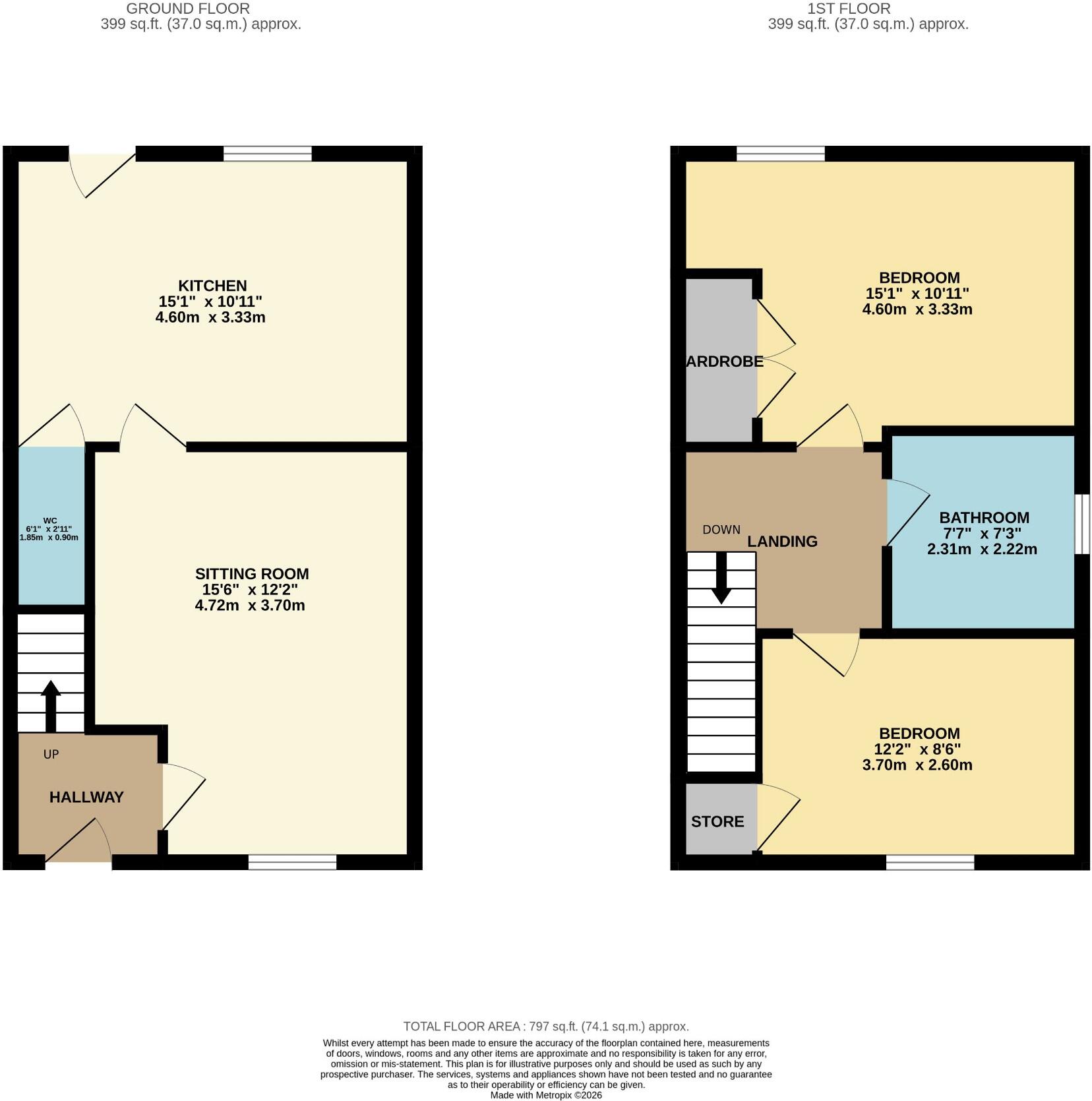 Barley Way, Matlock, Derbyshire, DE4 floorplan
