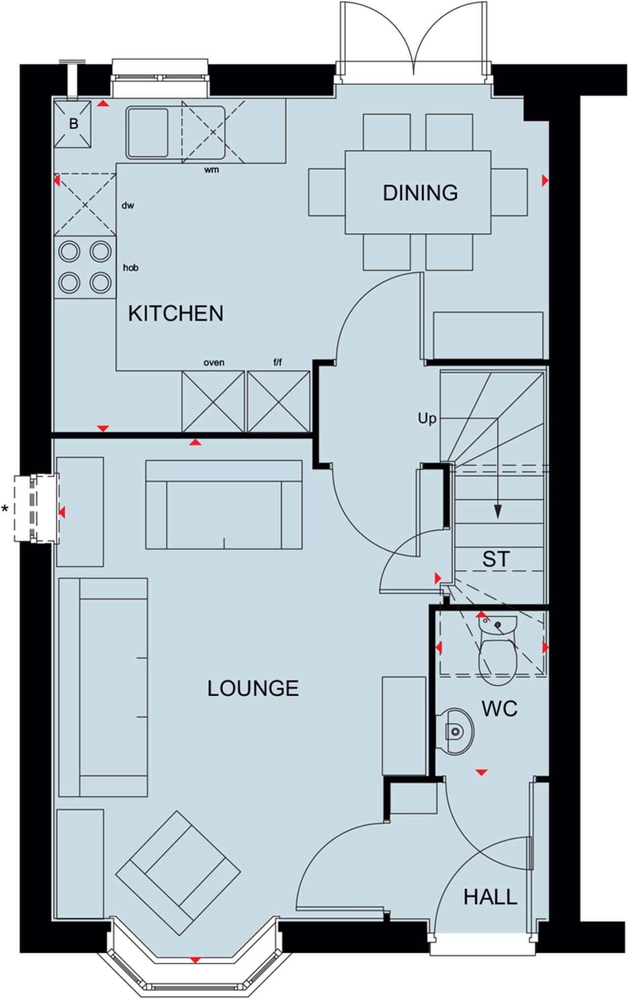 Plot 8 (THE KENNETT) Pickford Gate, Coventry, CV5 floorplan