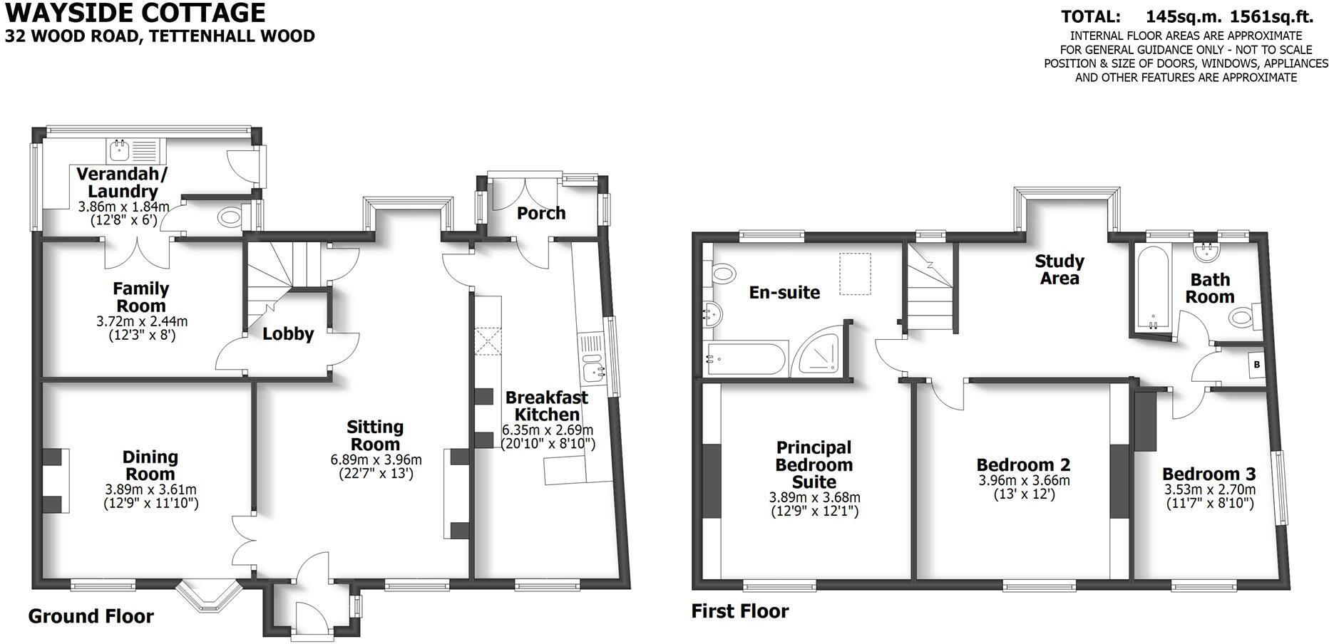 Wayside, 32 Wood Road, Tettenhall Wood, Wolverhampton, WV6 8LY floorplan