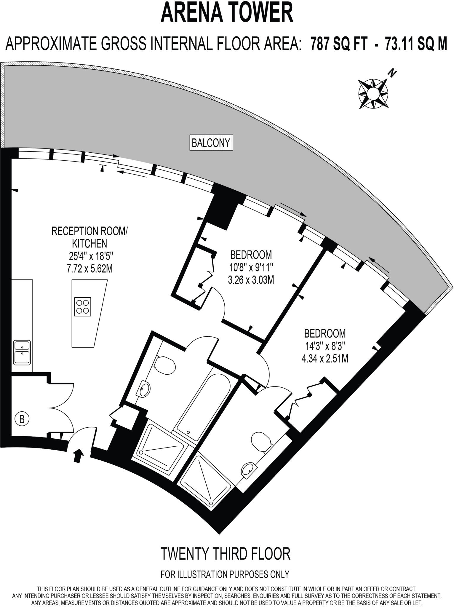 Arena Tower, Crossharbour Plaza, Tower Hamlets, E14 floorplan