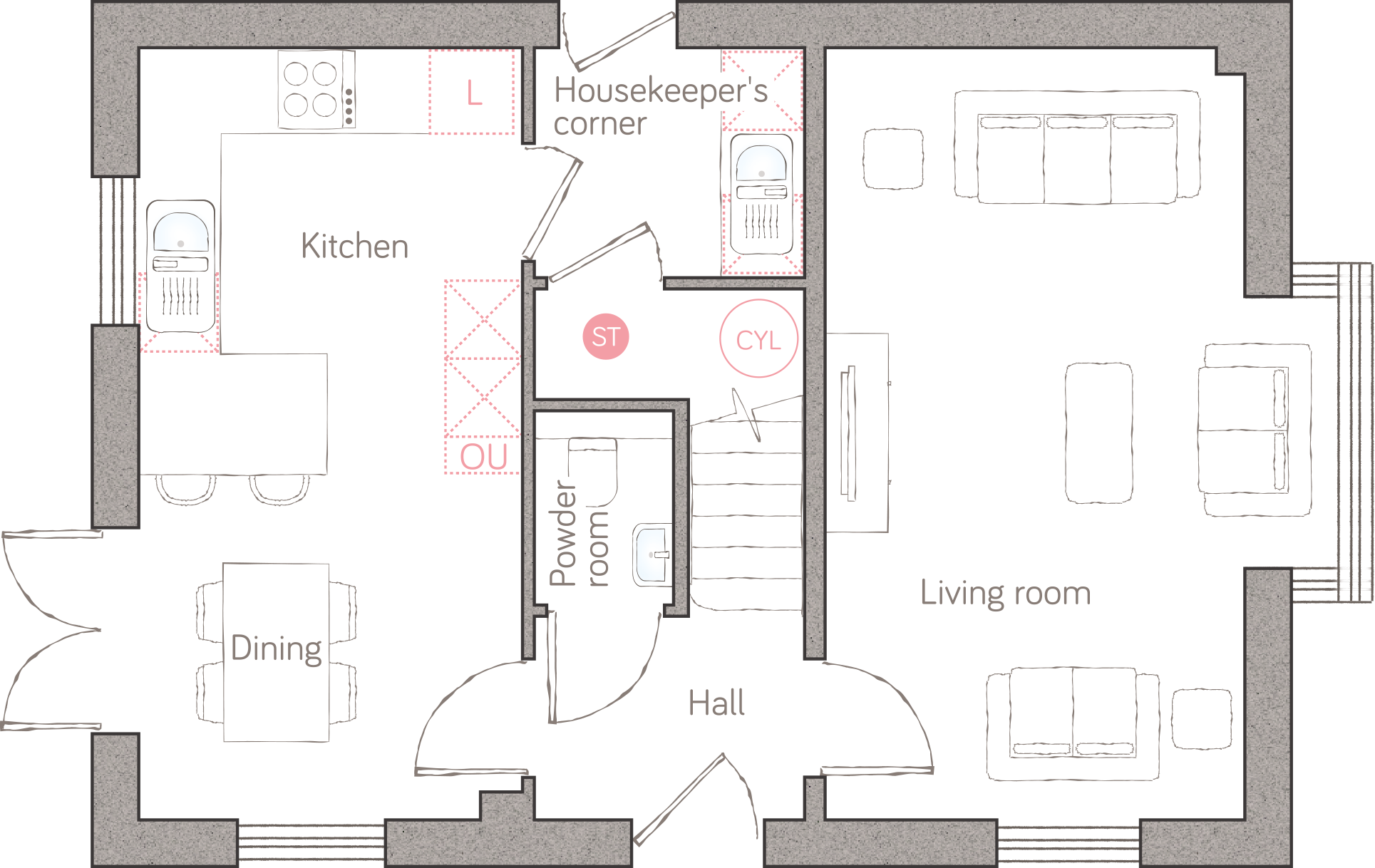 Primrose Fields, Amber Drive, Appledore, Bideford, Devon, EX39 floorplan