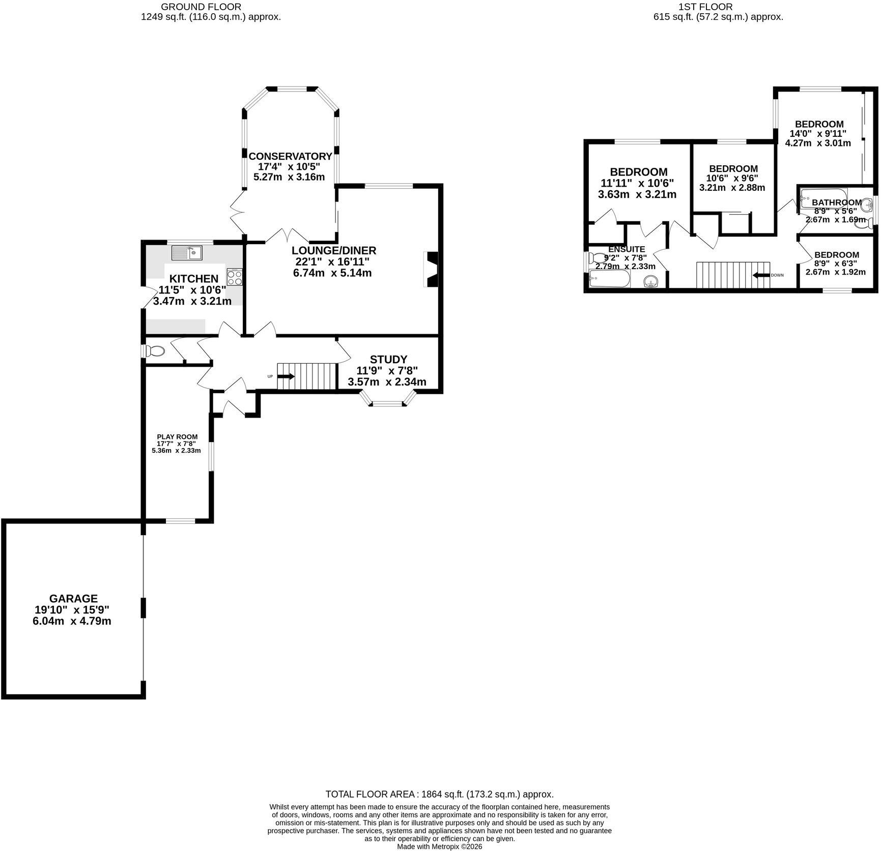 Westbrook Close, Steeple Morden, SG8 floorplan
