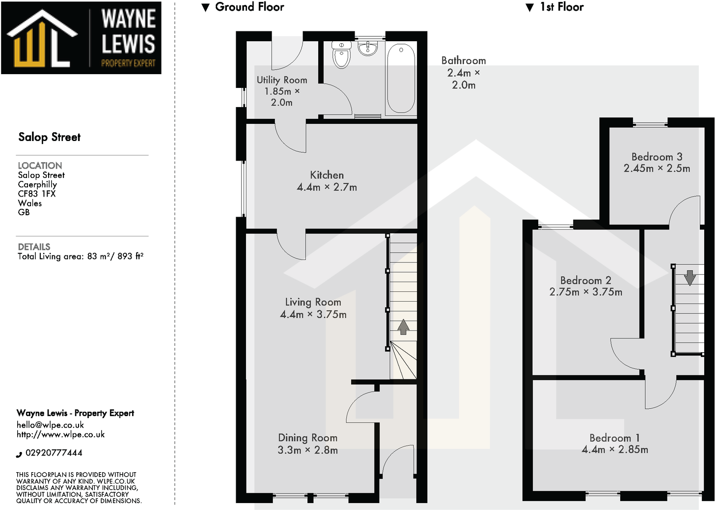 Salop Street, Caerphilly, CF83 1FX floorplan