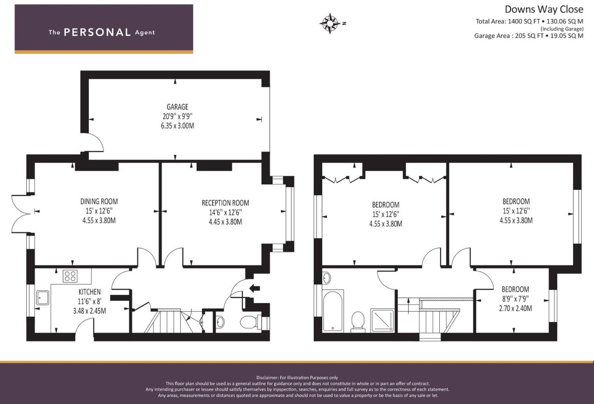 Downs Way Close, Tadworth, KT20 floorplan