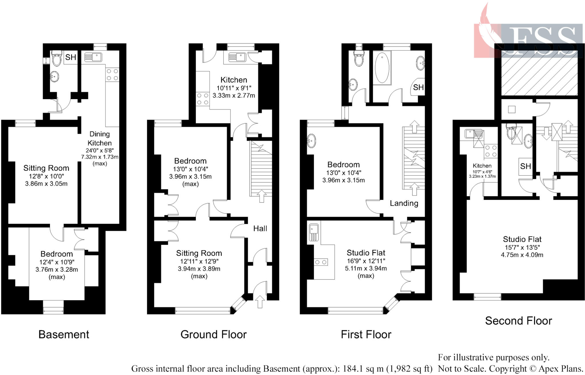 Kings Road, Harrogate, North Yorkshire, HG1 floorplan
