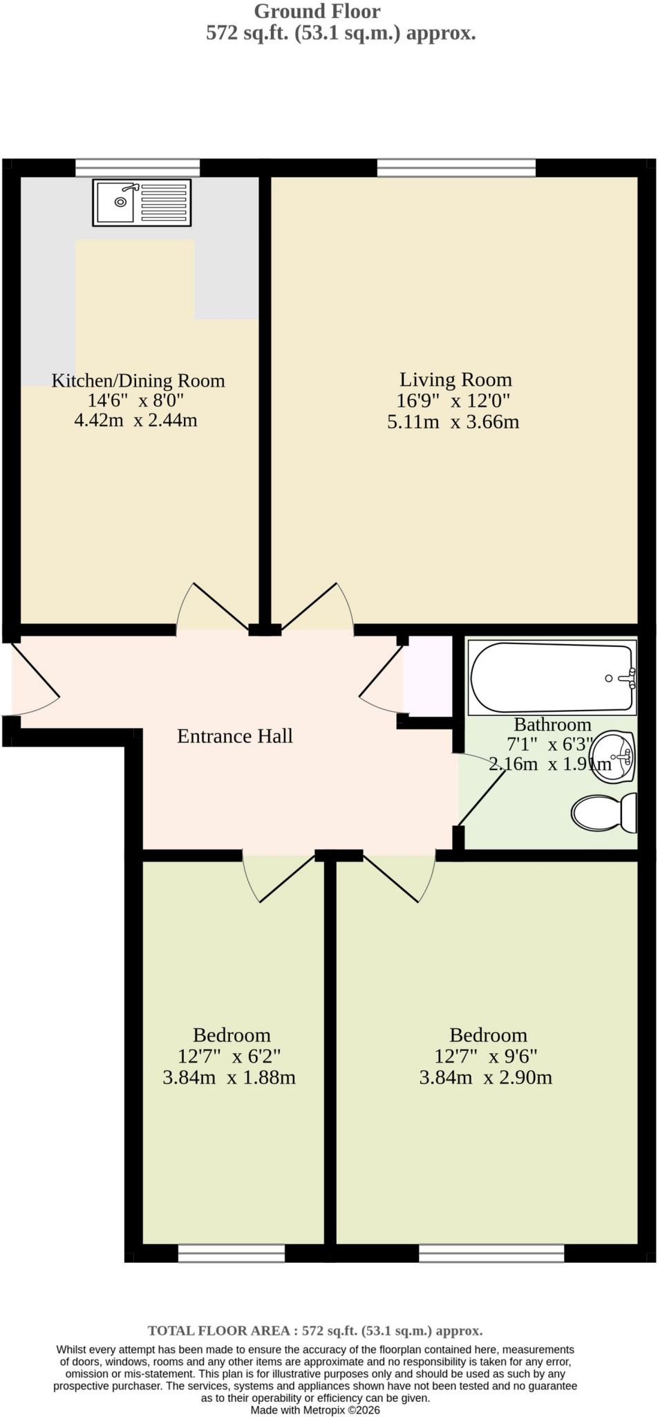 Fen Court, Lowestoft floorplan