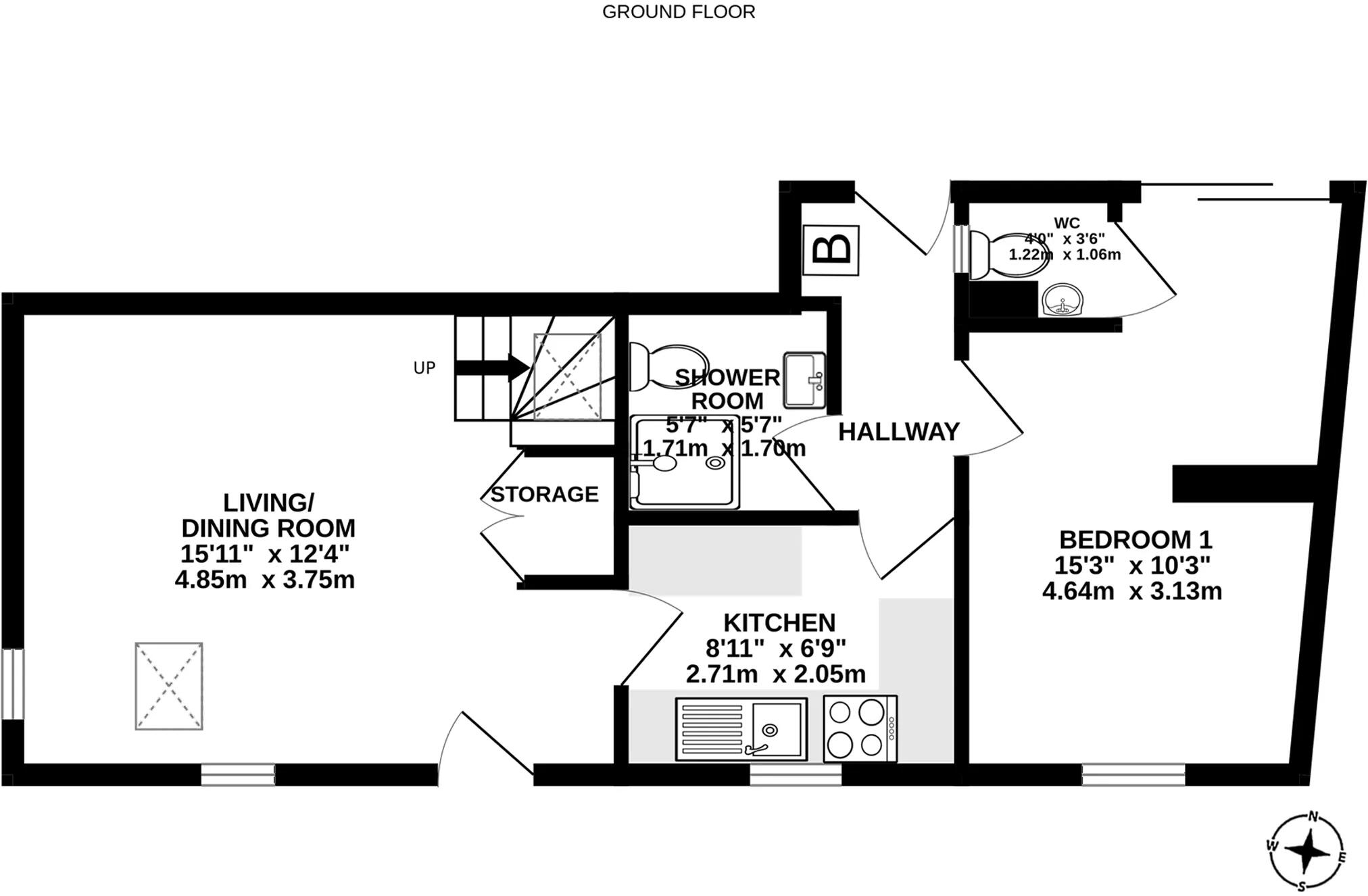 The Old Post Office, Main Road, Colby floorplan