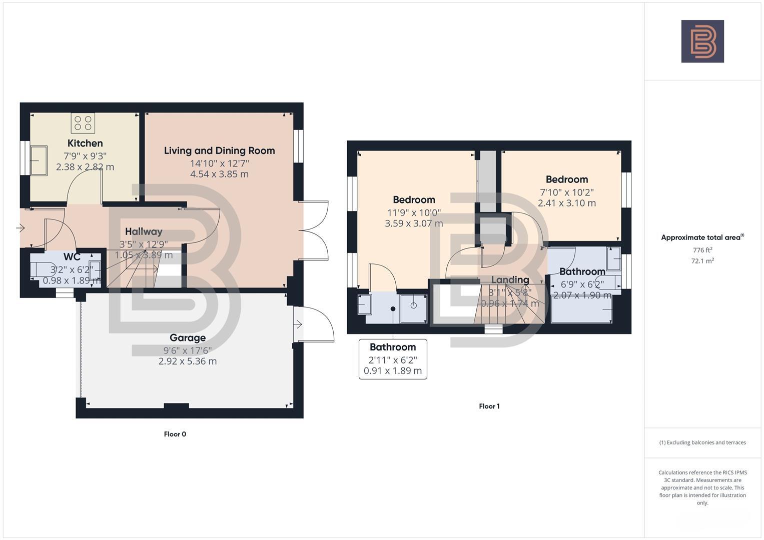 Berrybanks, Rugby floorplan