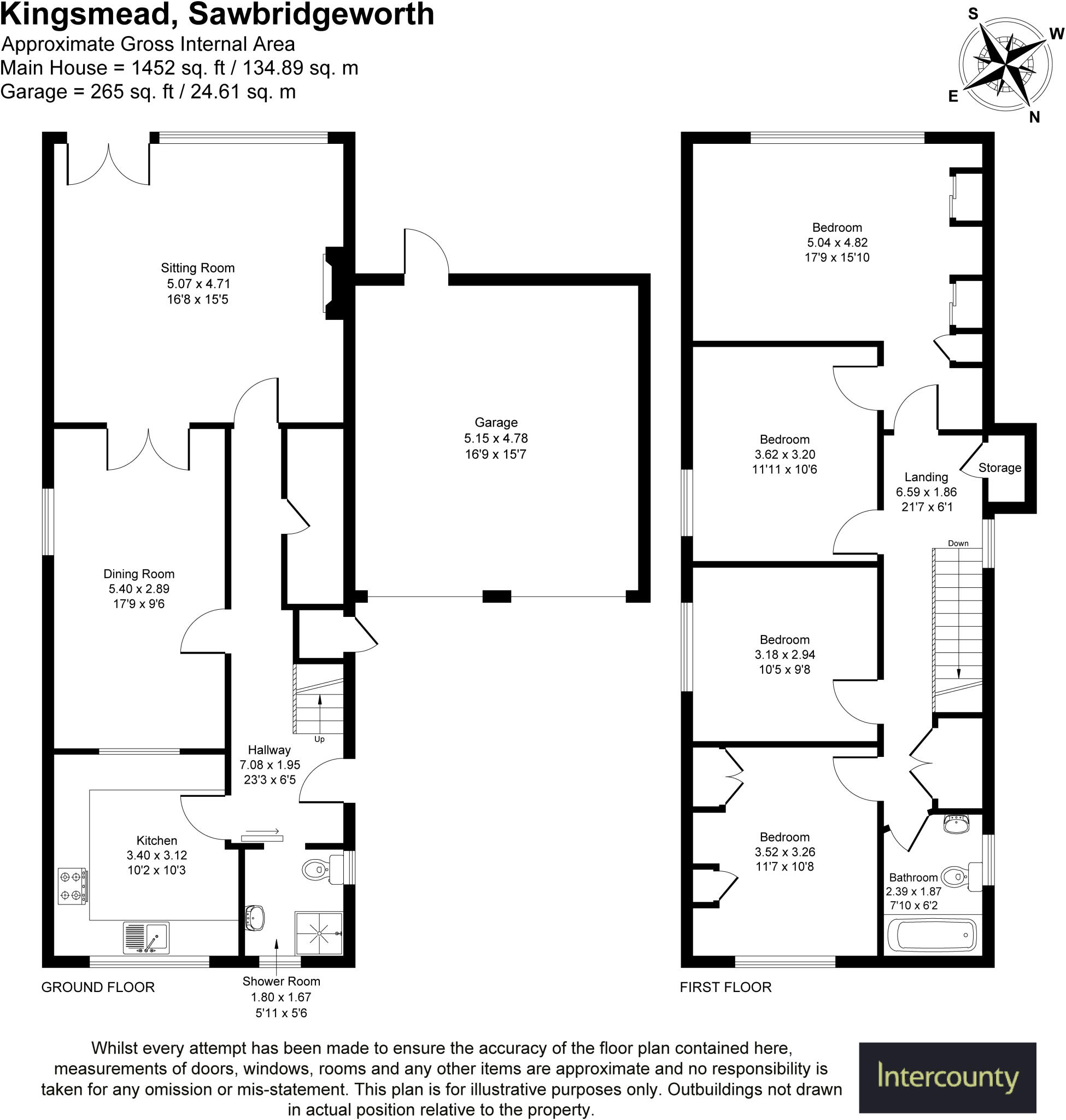 Kingsmead, Sawbridgeworth, Hertfordshire, CM21 floorplan