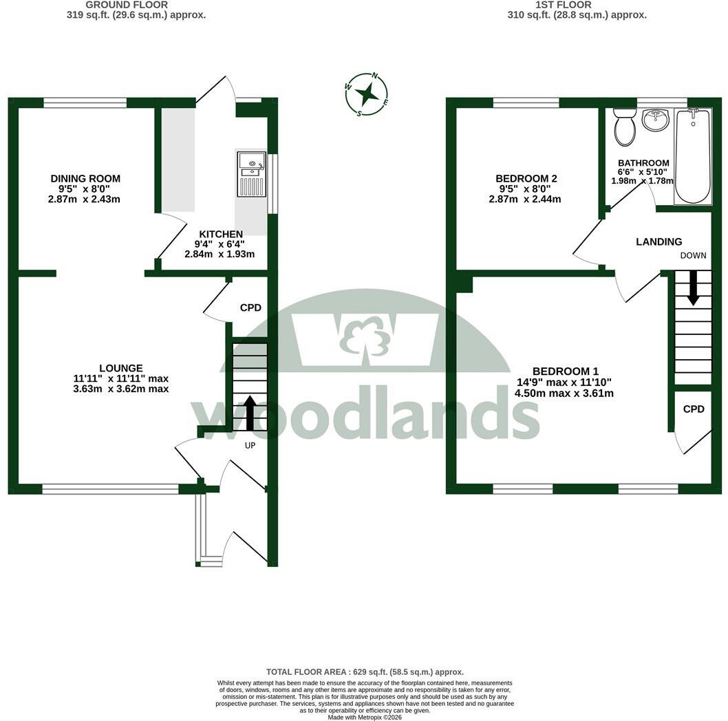 Clyde Close, Redhill floorplan