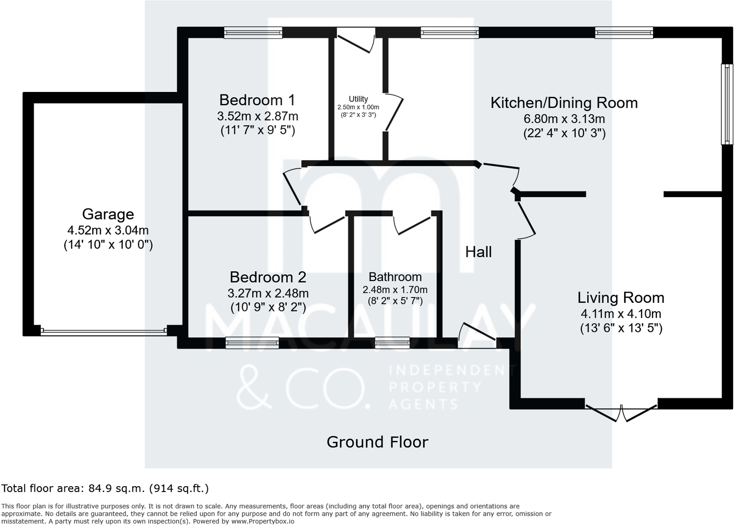 The Croft, School Street, Steeton, Keighley, BD20 6NP floorplan