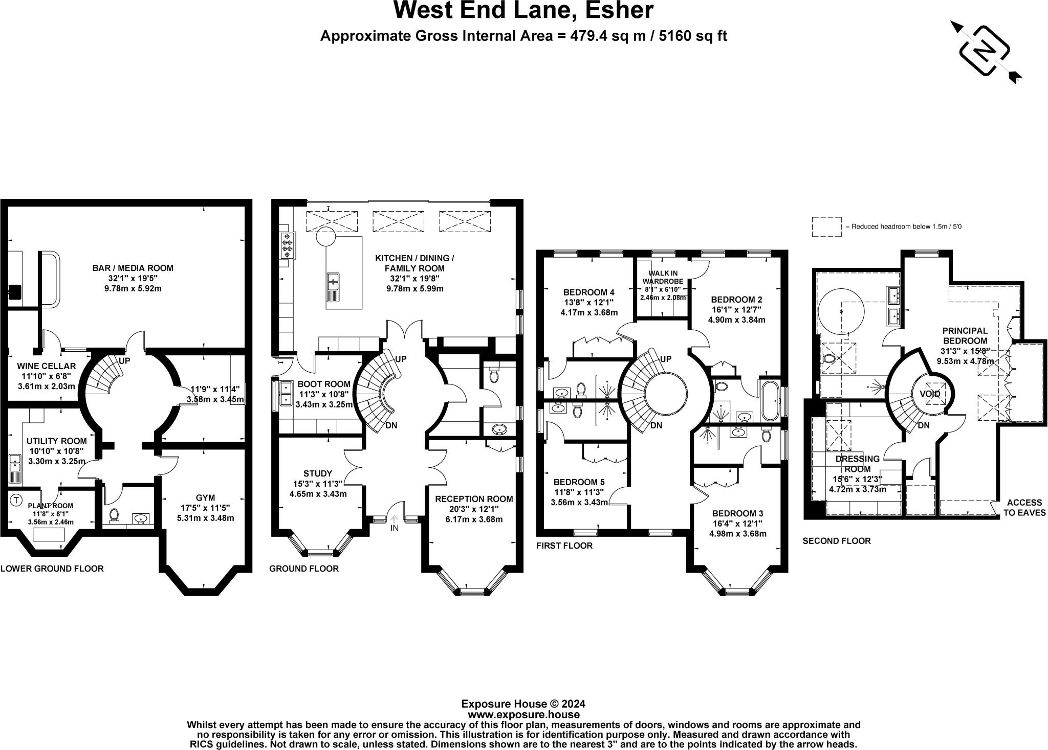 West End Lane, Esher, Surrey, KT10 floorplan