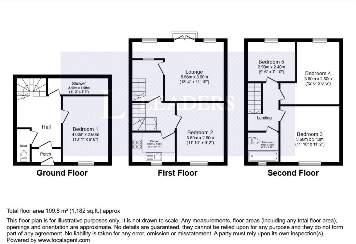 Brendon Avenue, Luton, Bedfordshire, LU2 floorplan