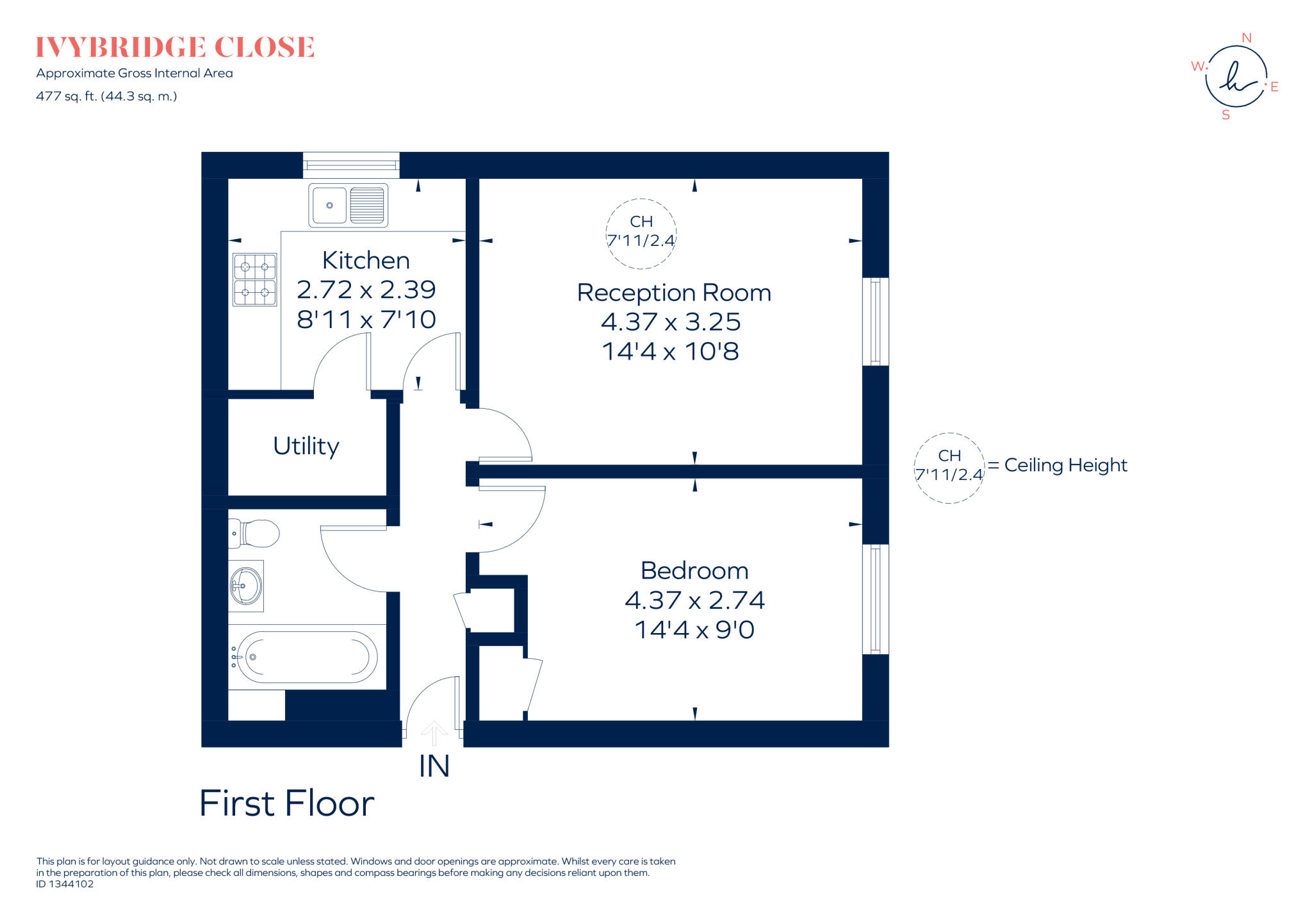 Ivybridge Close, Twickenham, TW1 floorplan