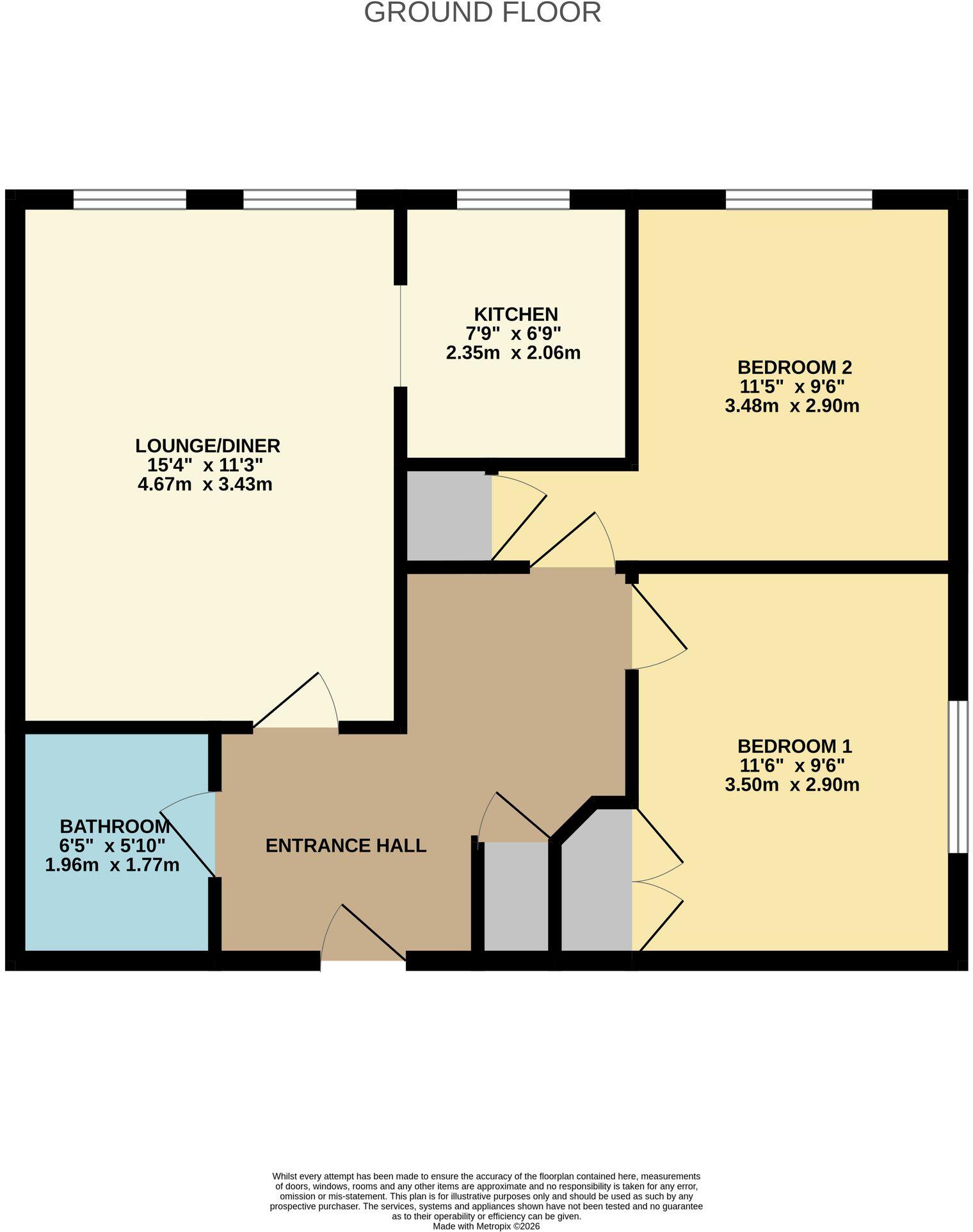 96 Midanbury Lane, Bitterne, SO18 floorplan