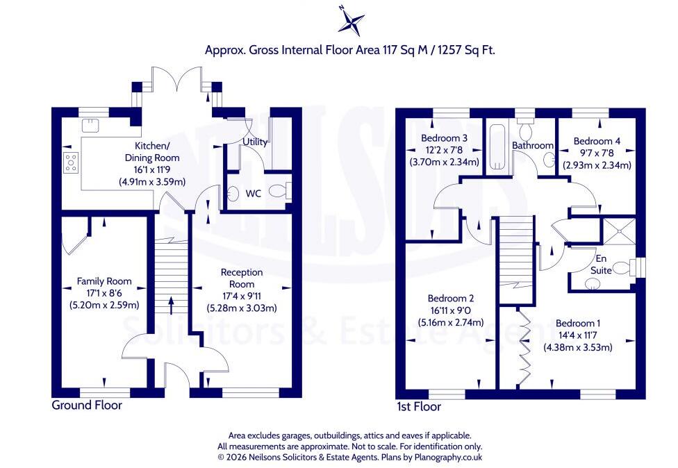 38 Cowdenfoot Gardens, Dalkeith, EH22 2FA floorplan
