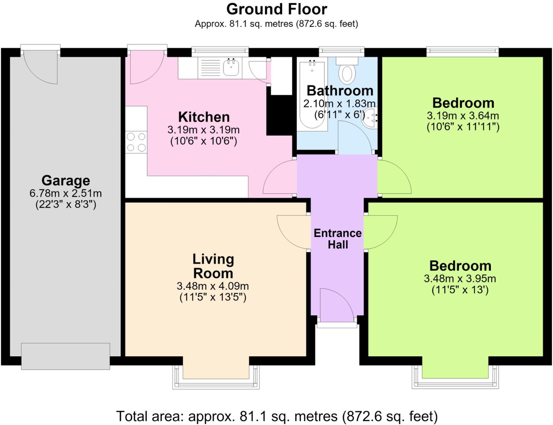 Mount Road, Dawley, Telford, Shropshire, TF4 2DR floorplan